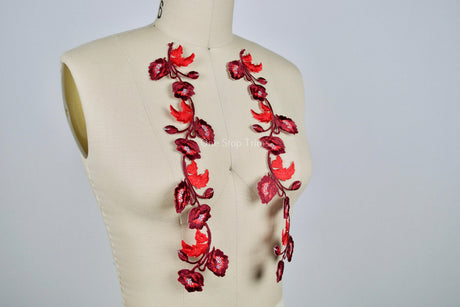 Iron-On Flower Patch Appliques