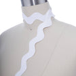 Ric Rac Trim Jumbo White Cotton 1"