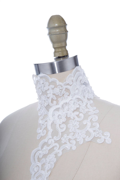 Bridal Beaded Lace Trim 5.5 Inch