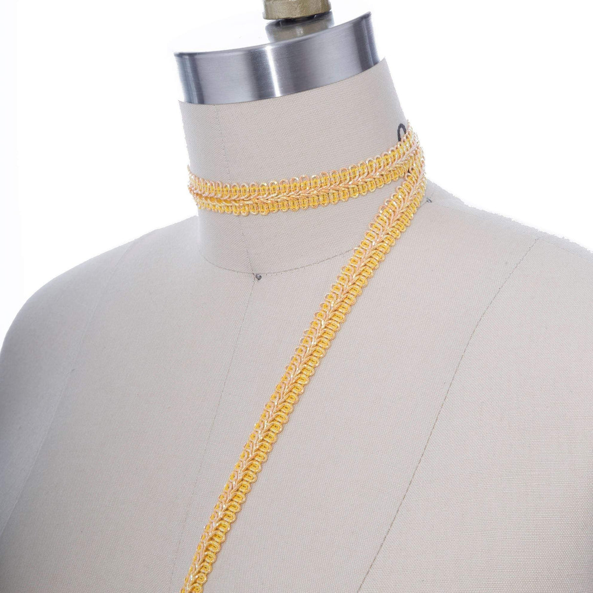 Gimp Trim Yellow Gold 5/8 Inch