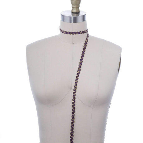 Gimp Trim Purple Gold 3/8 Inch