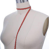 Gimp Trim Red Gold 3/8"