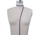 Gimp Trim Royal Blue Gold 3/8 Inch