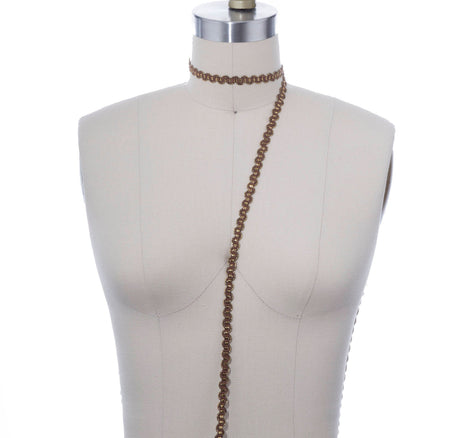 Gimp Trim Brown Gold 3/8 Inch