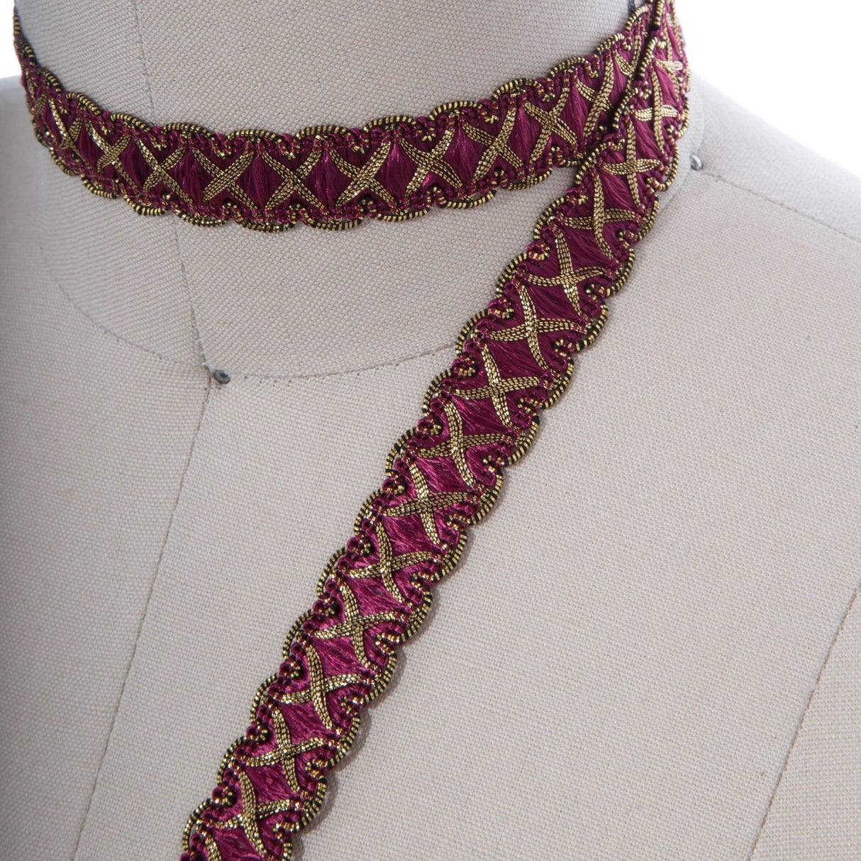 Gimp Trim Burgundy 5/8 Inch
