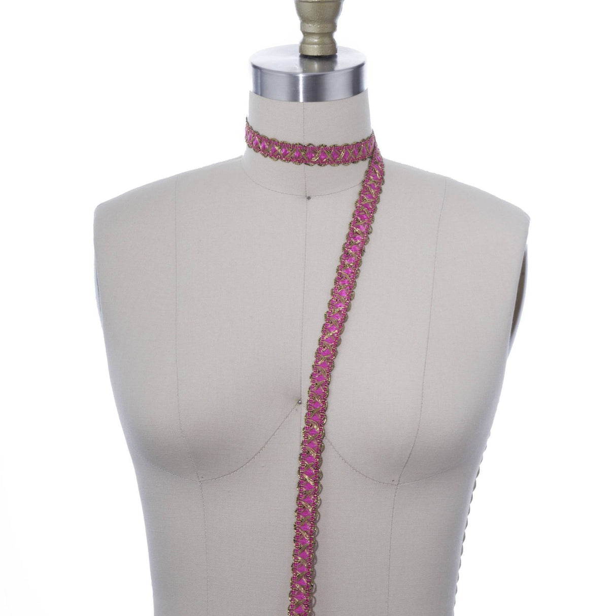 Gimp Trim Hot Pink Gold 5/8 Inch