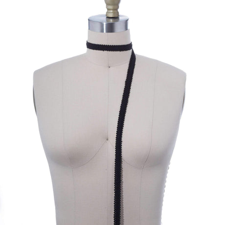 Gimp Braid Trim Black 5/8"
