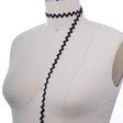 Ric Rac Trim Black Polyester 1 Inch