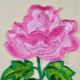 Flower Patch Baby Pink Embroidered Applique