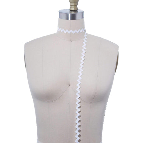 Ric Rac Trim White Mini Soft Pliable