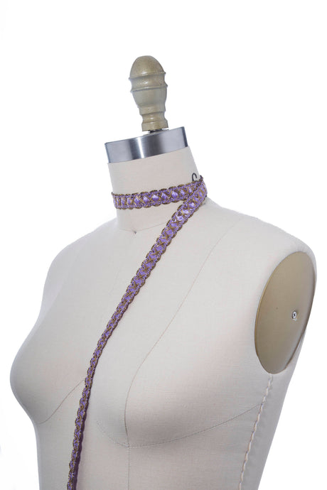 Gimp Trim Lavender Antique Gold 5/8"
