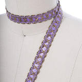 Gimp Trim Lavender Antique Gold 5/8"