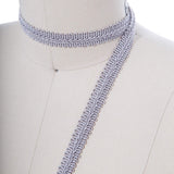 Braided Gimp Trim Light Gray 5/8"