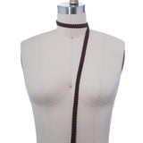 Braided Gimp Trim Chocolate Brown 5/8"