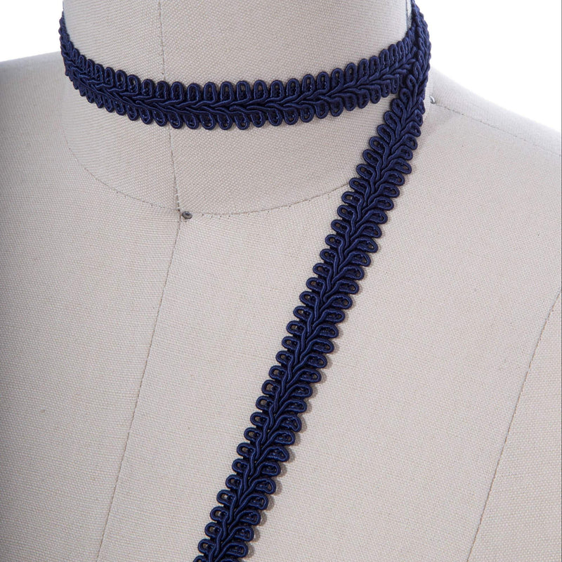 Gimp Trim Navy Blue 5/8 Inch Braided