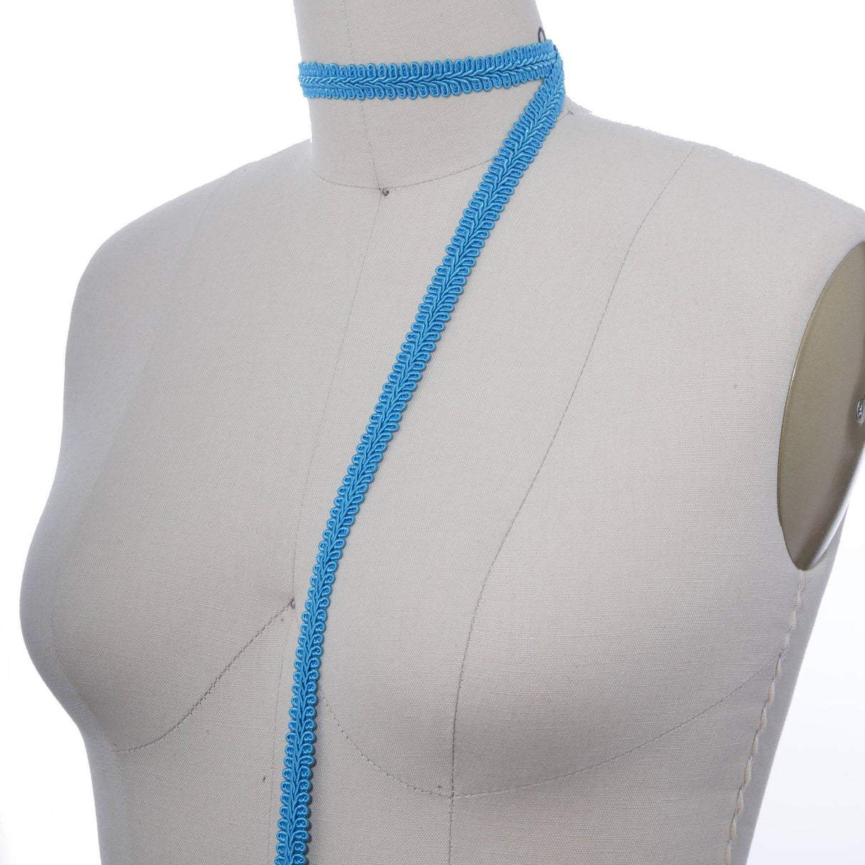 Gimp Trim Sky Blue Braided 5/8"
