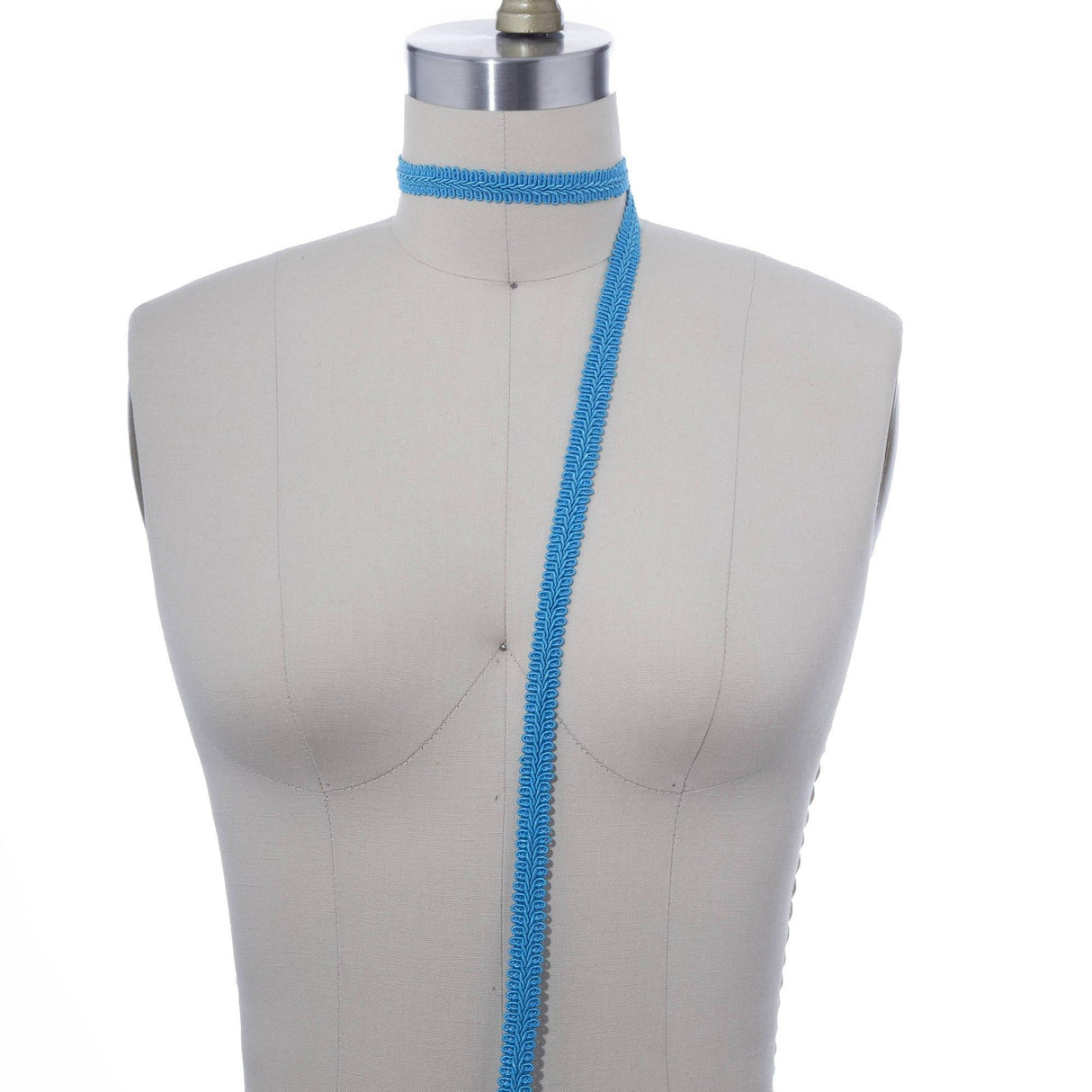 Gimp Trim Sky Blue Braided 5/8"