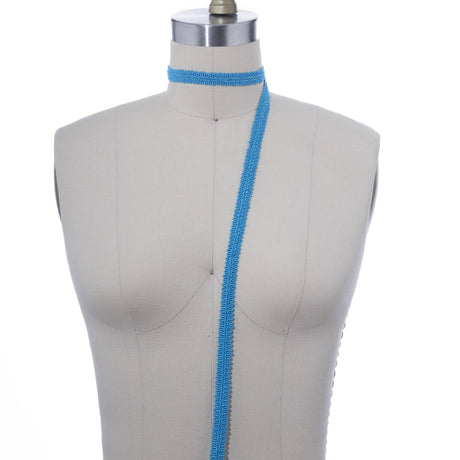 Gimp Trim Sky Blue Braided 5/8"