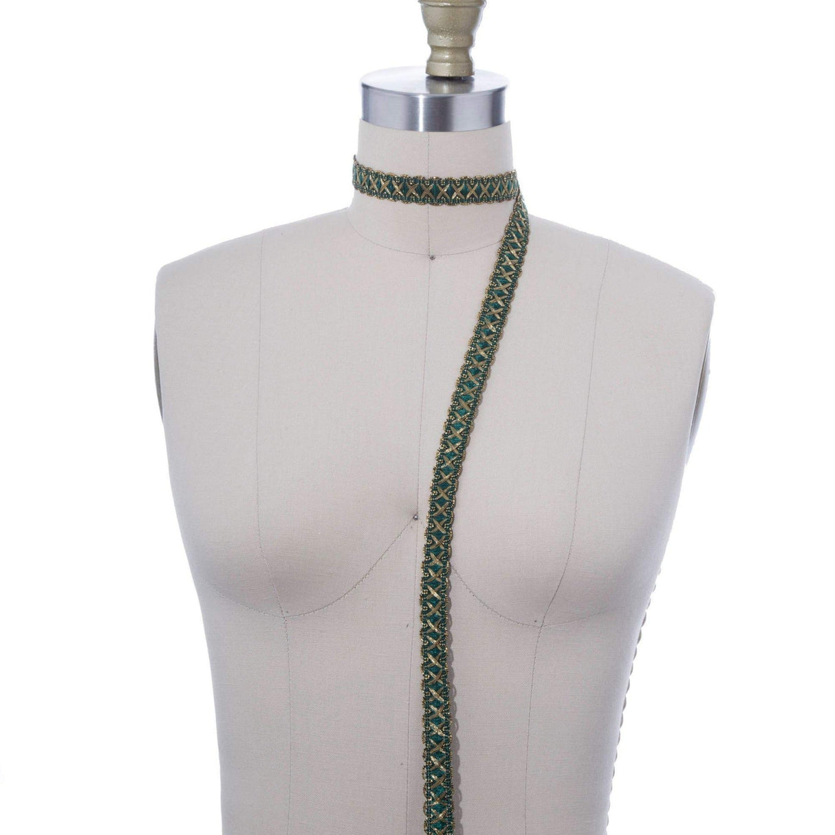 Gimp Braid Trim Green Gold 5/8 Inch