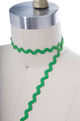 Ric Rac Trim Christmas Green