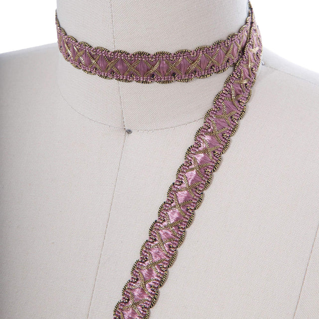 Gimp Braid Trim Dusty Mauve 5/8"