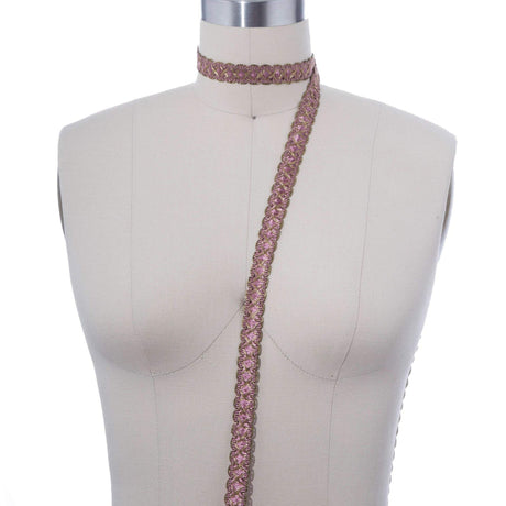 Gimp Braid Trim Dusty Mauve 5/8"