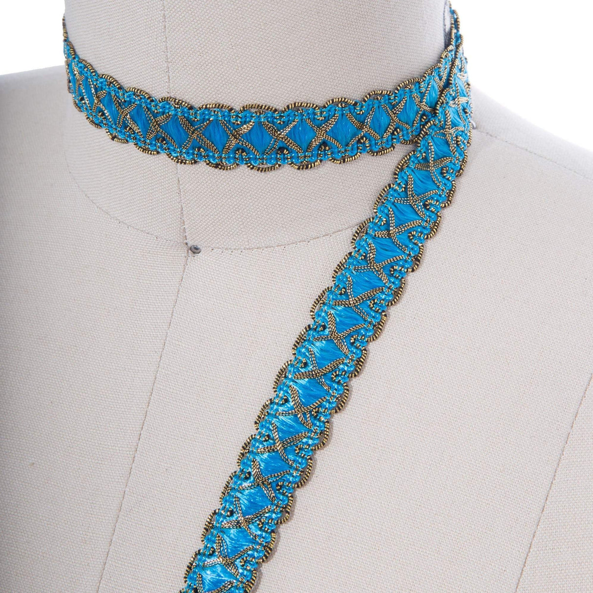 Gimp Trim Turquoise Blue 5/8 Inch