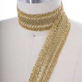 Gimp Trim Metallic Gold Silver 1.75 Inch