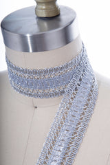 Gimp Trim Metallic Gold Silver 1.75 Inch
