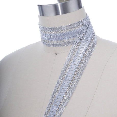 Gimp Trim Metallic Gold Silver 1.75 Inch