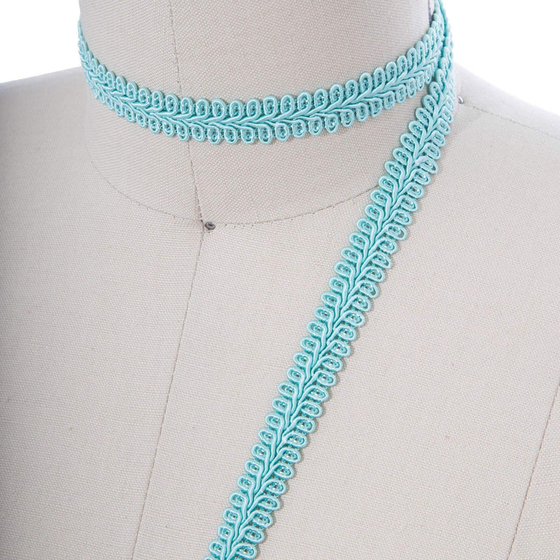 Gimp Trim Turquoise Blue 5/8" Braided