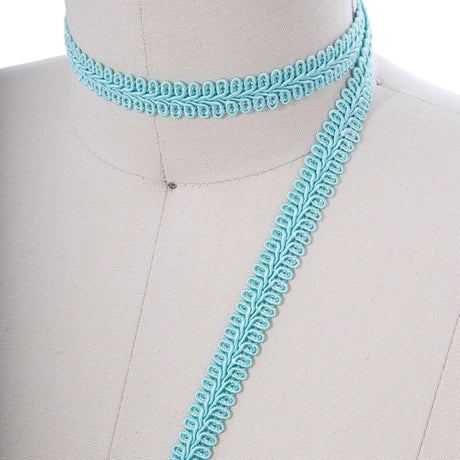 Gimp Trim Turquoise Blue 5/8" Braided