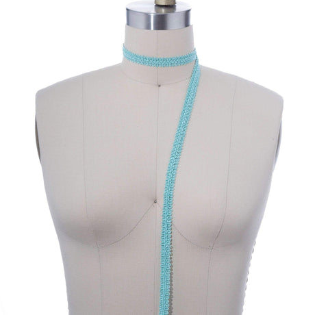 Gimp Trim Turquoise Blue 5/8" Braided