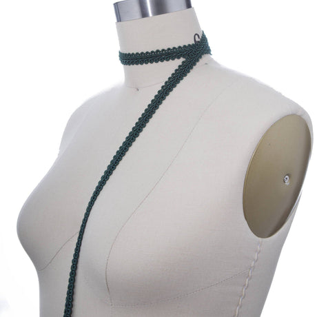 Gimp Braid Trim Hunter Green 5/8"
