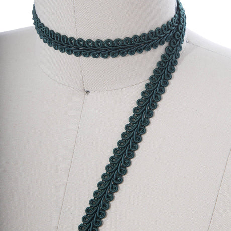 Gimp Braid Trim Hunter Green 5/8"
