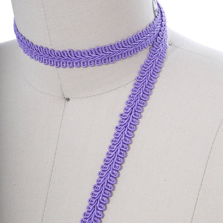 Gimp Trim Lavender Braided 5/8 Inch