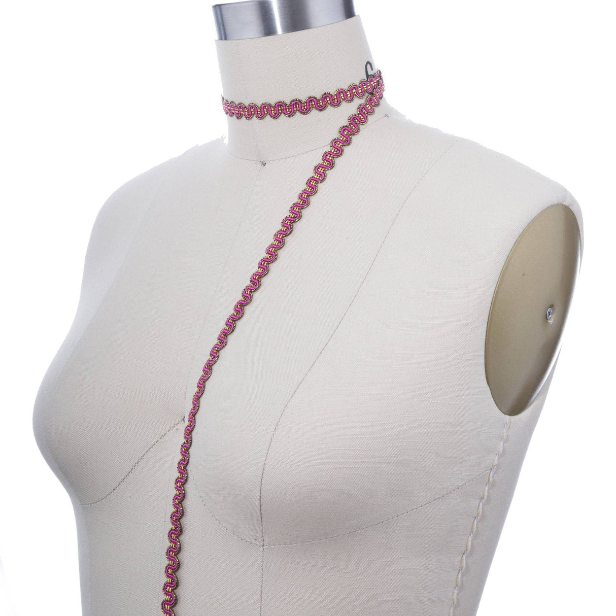 Gimp Trim Fuchsia Gold 3/8 Inch