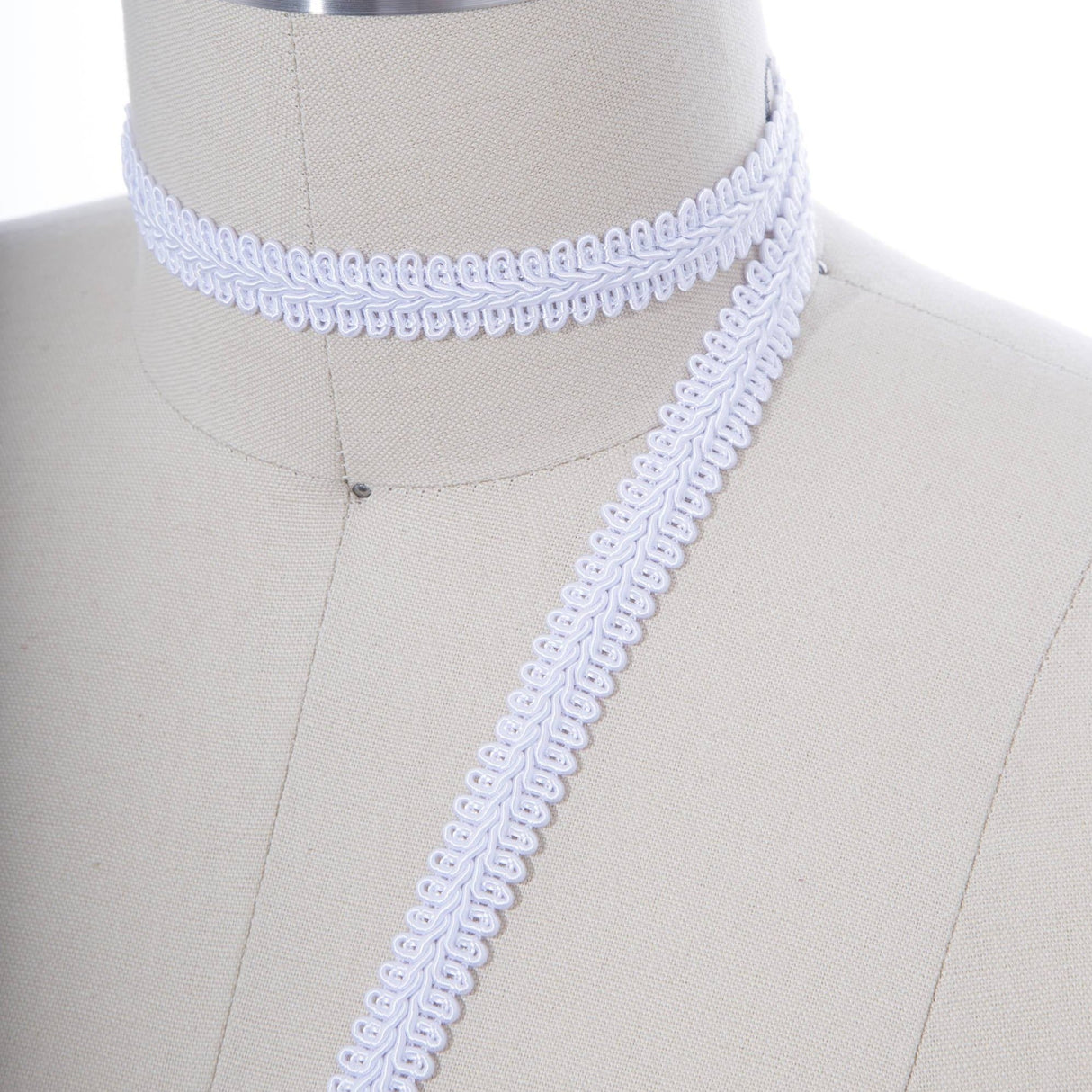 Gimp Braid Trim White Ivory 5/8 Inch