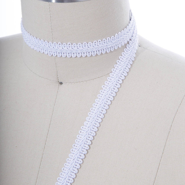 Gimp Braid Trim White Ivory 5/8 Inch