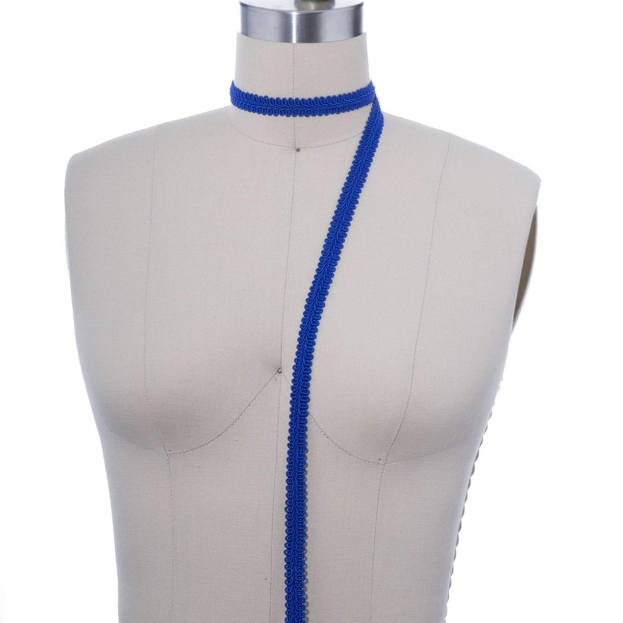 Braided Gimp Trim Royal Blue 5/8 Inch