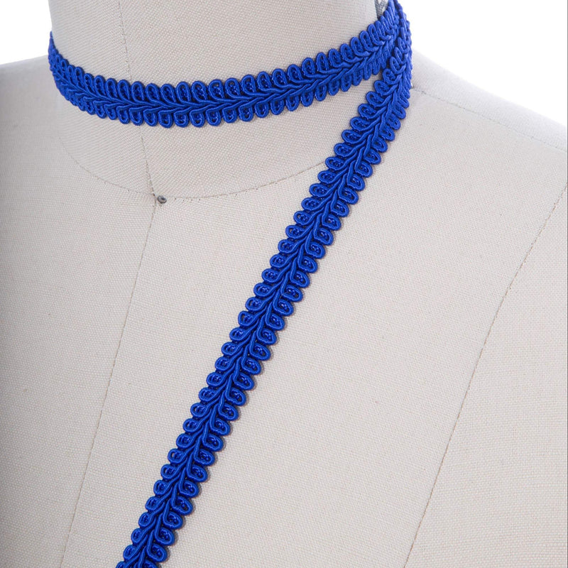 Braided Gimp Trim Royal Blue 5/8 Inch