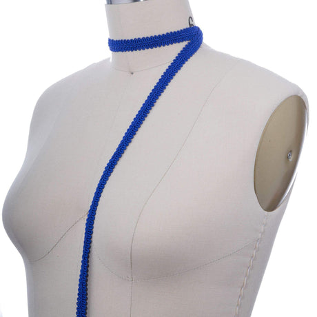 Braided Gimp Trim Royal Blue 5/8 Inch