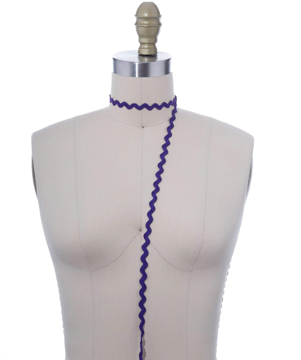 Ric Rac Trim Cotton Purple 8mm