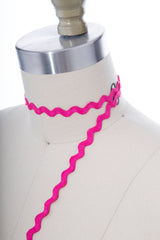 Ric Rac Trim Hot Pink