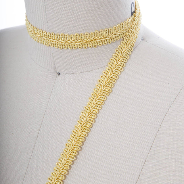 Gimp Trim Yellow 5/8 Inch Upholstery