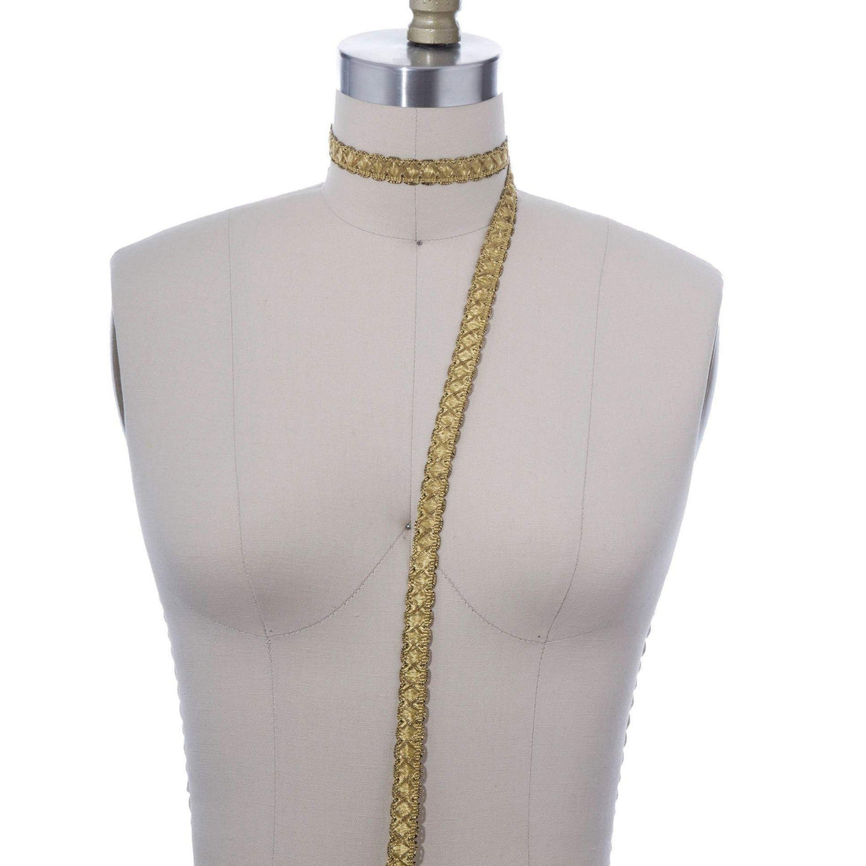 Gimp Trim Metallic Blonde Gold 5/8"