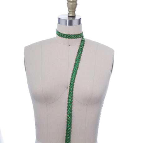 Gimp Trim Shamrock Green Gold 5/8 Inch