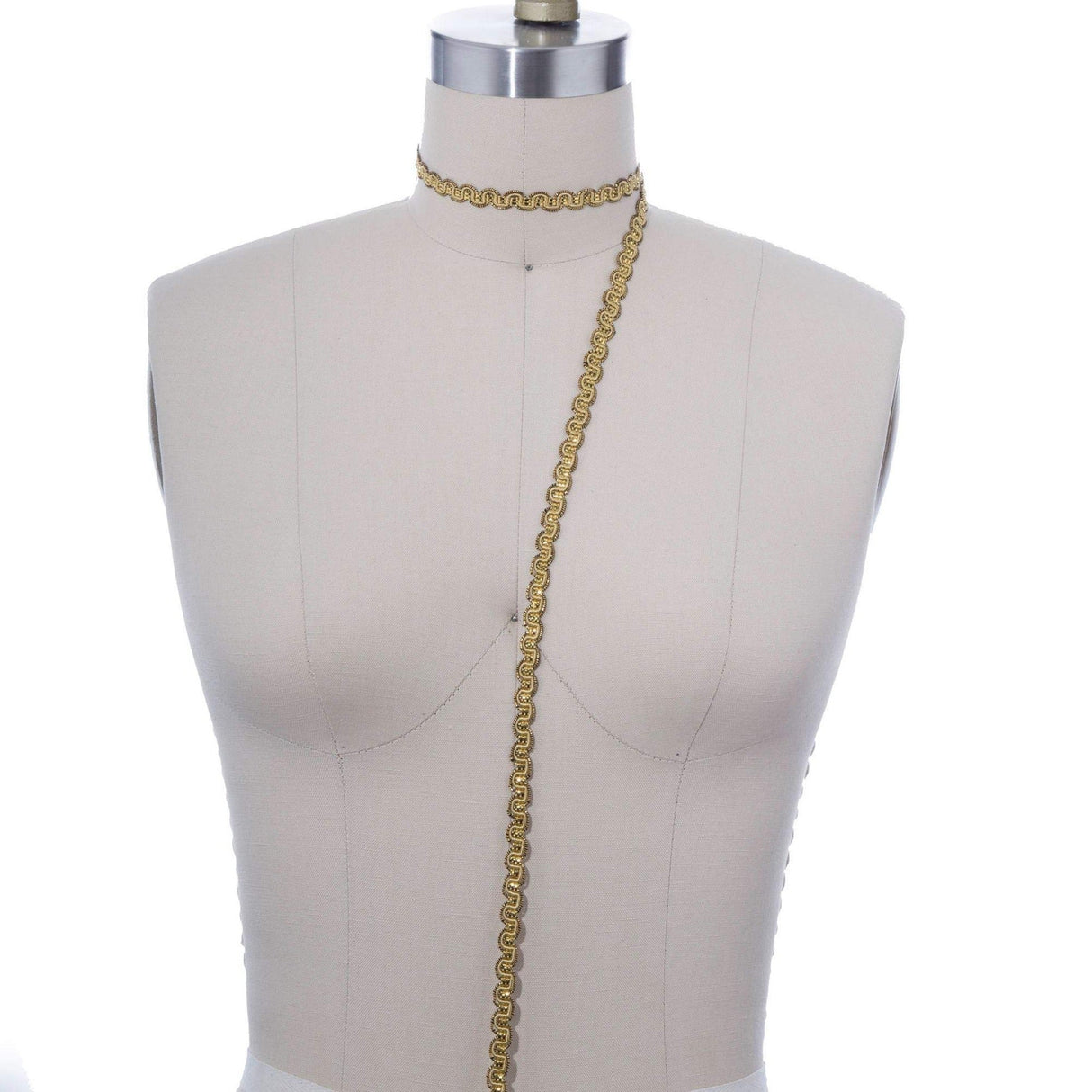 Gimp Trim Yellow Gold 3/8" Scrolled