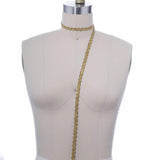 Gimp Trim Yellow Gold 3/8" Scrolled