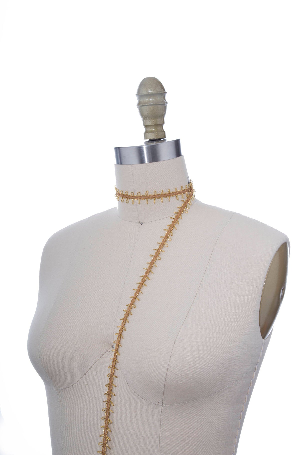 Gimp Trim Looped Edges Gold Silver